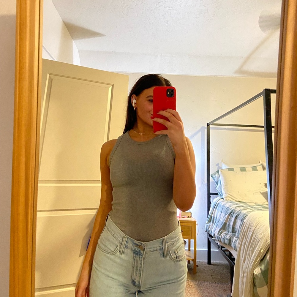 Gray tank top